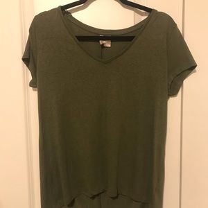 Green V-Neck